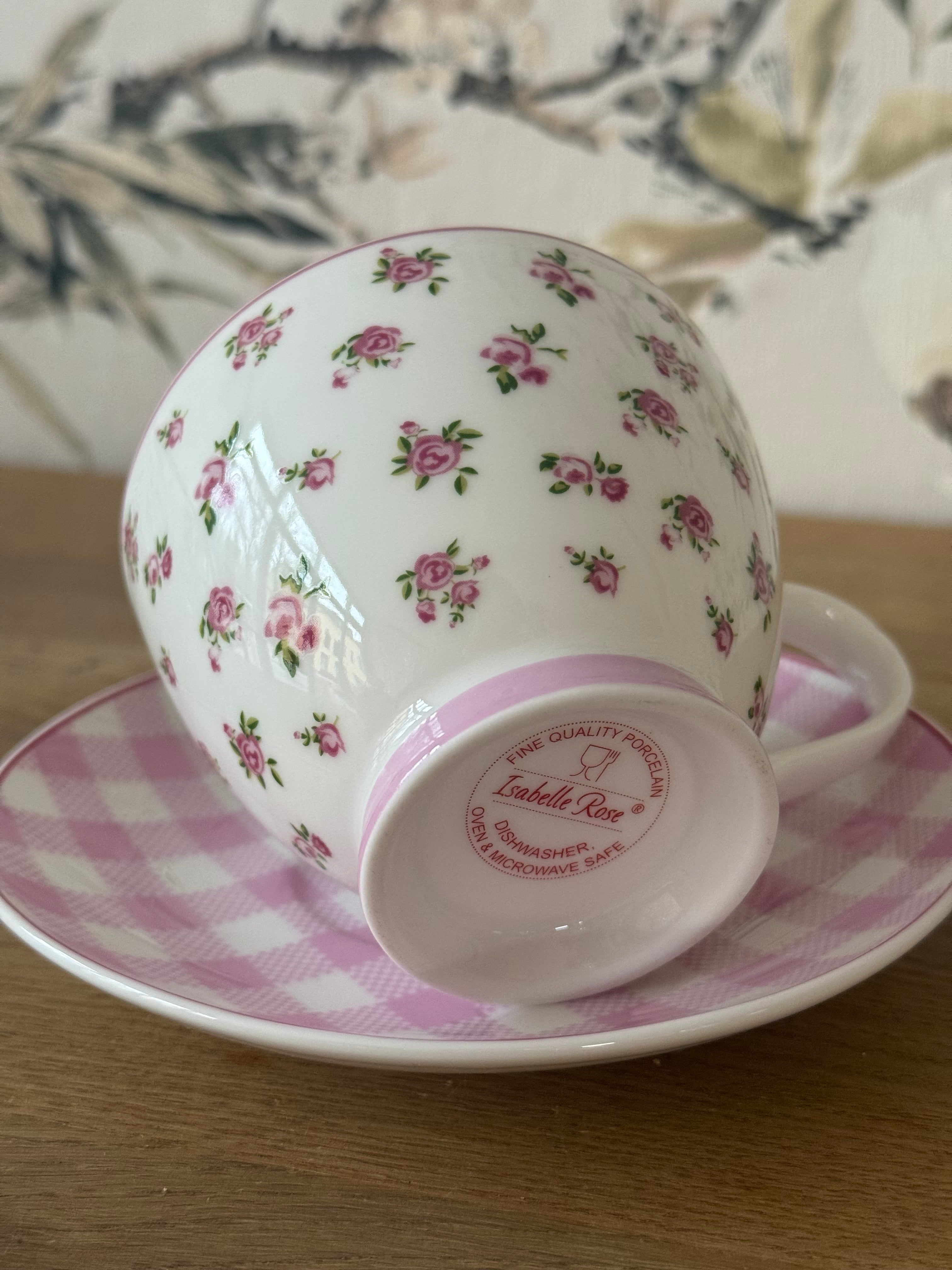 Porzellantasse mit Unterteller